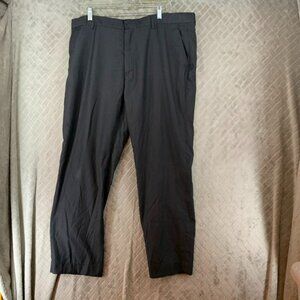 Alberto Danelli Mens 41x31 Dress Pants Gray Straight Leg Mid Rise Office Attire